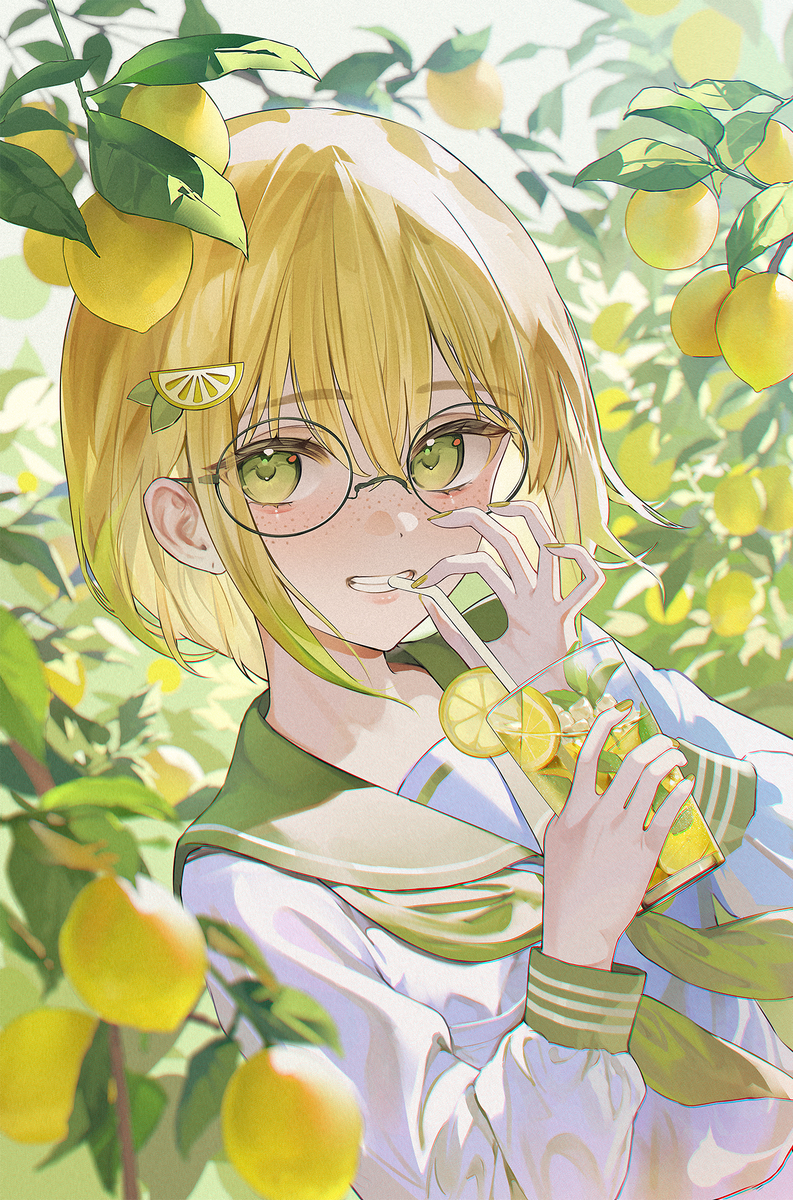 This is a pixiv picture whose title is 🟨Citrus.