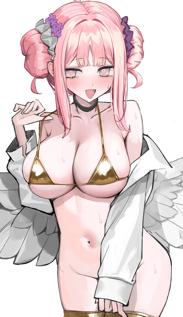 This is a pixiv picture whose title is ミカゴールデンビキニきて、、、、、.