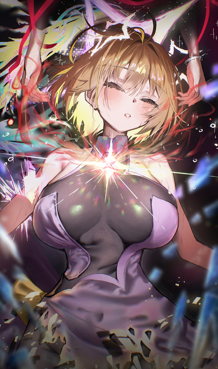 This is a pixiv picture whose title is 「ううん。もう少し、頑張って――」.