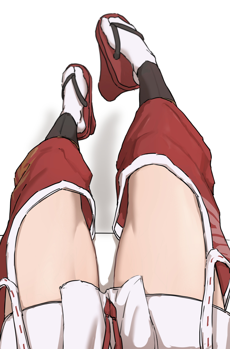 This is a pixiv picture whose title is やまの脚.