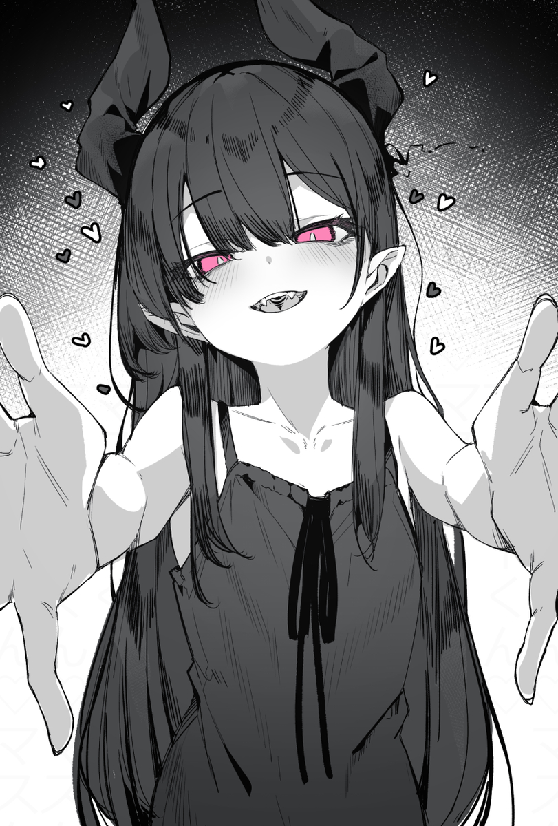 This is a pixiv picture whose title is 黒姉妹四女.