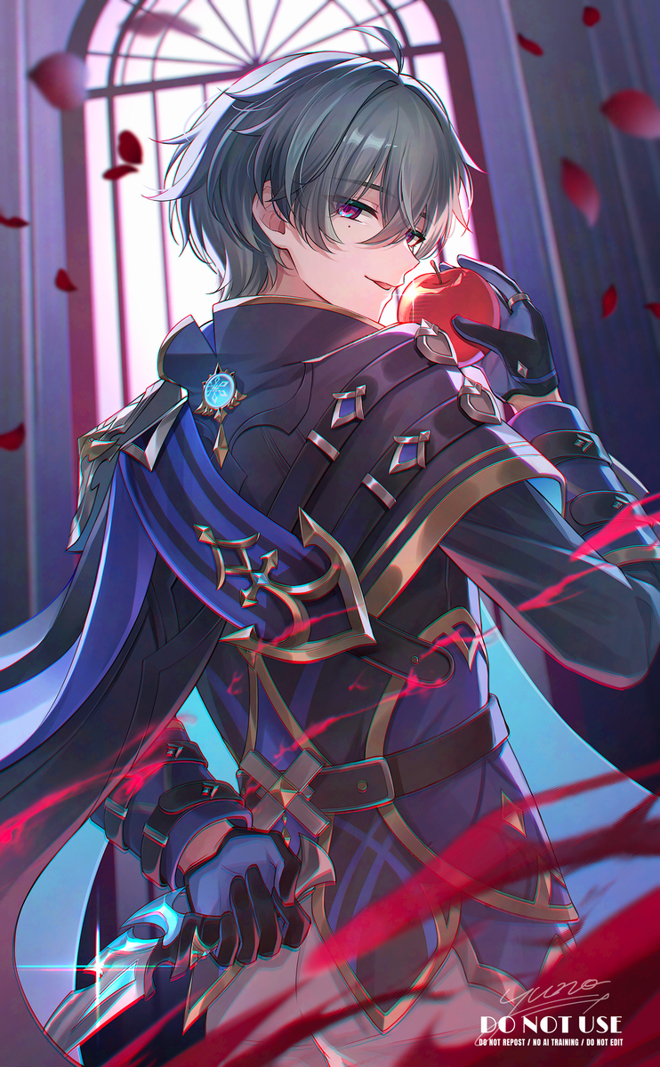 This is a pixiv picture whose title is 背徳.