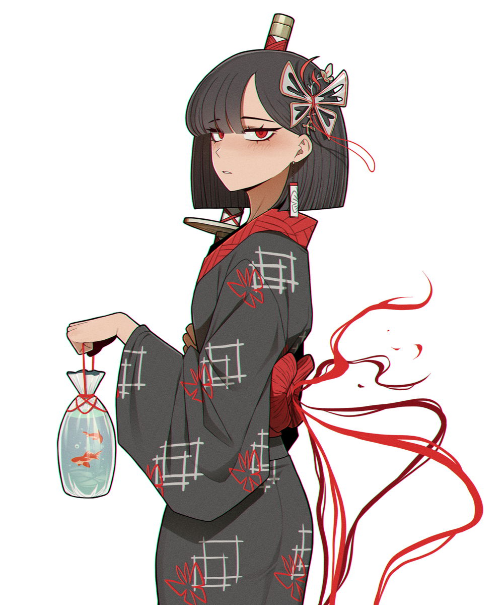 This is a pixiv picture whose title is 마츠리 유카타 료슈.