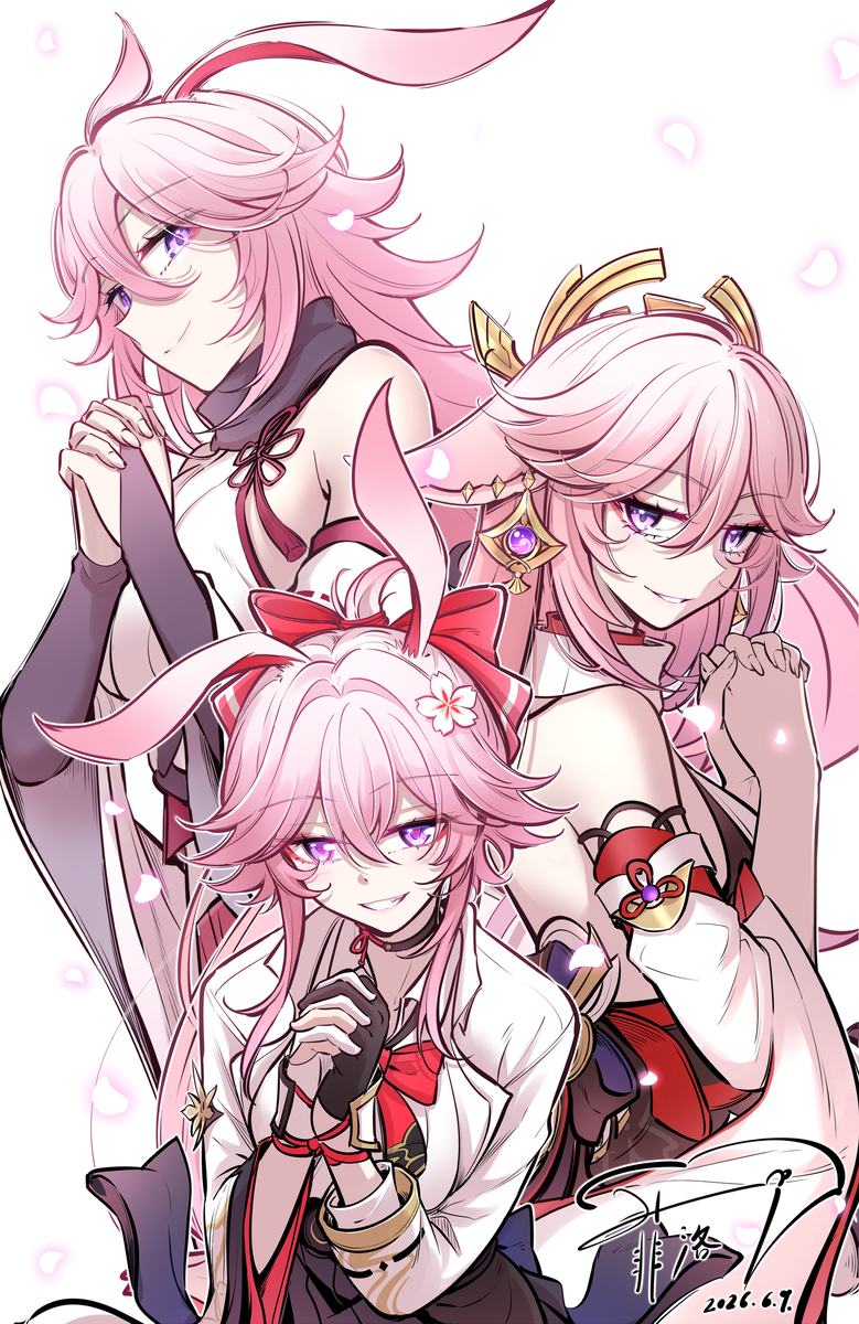 This is a pixiv picture whose title is 把手放下！你们仨！.