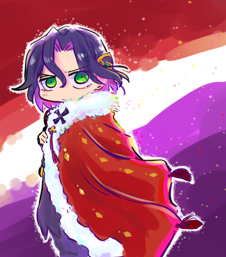 This is a pixiv picture whose title is ジョンは色合いが鮮やかで塗ってて楽しいです…🐶.