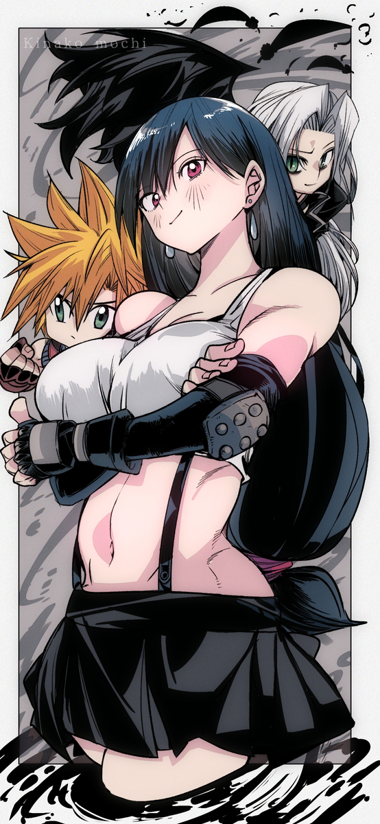 This is a pixiv picture whose title is FINAL FANTASY VII【ティファ🖤】.