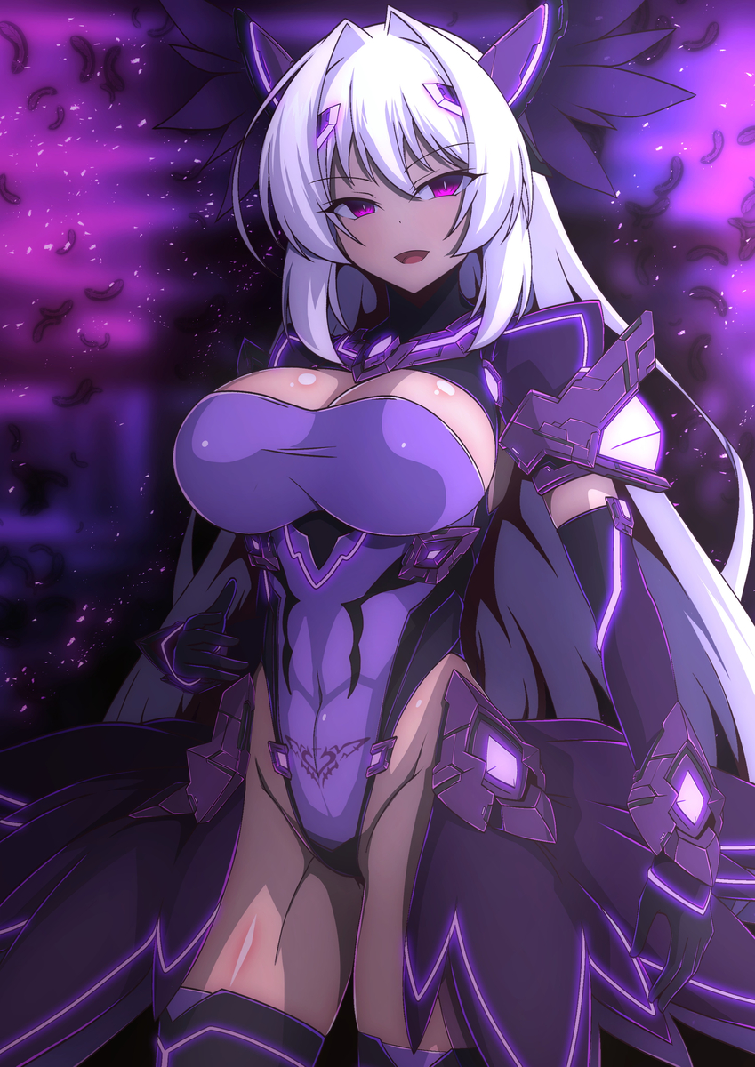 This is a pixiv picture whose title is 黒翼戦姫ダークエクスティア.