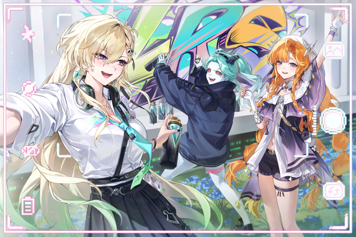 This is a pixiv picture whose title is はい、チーズ！.