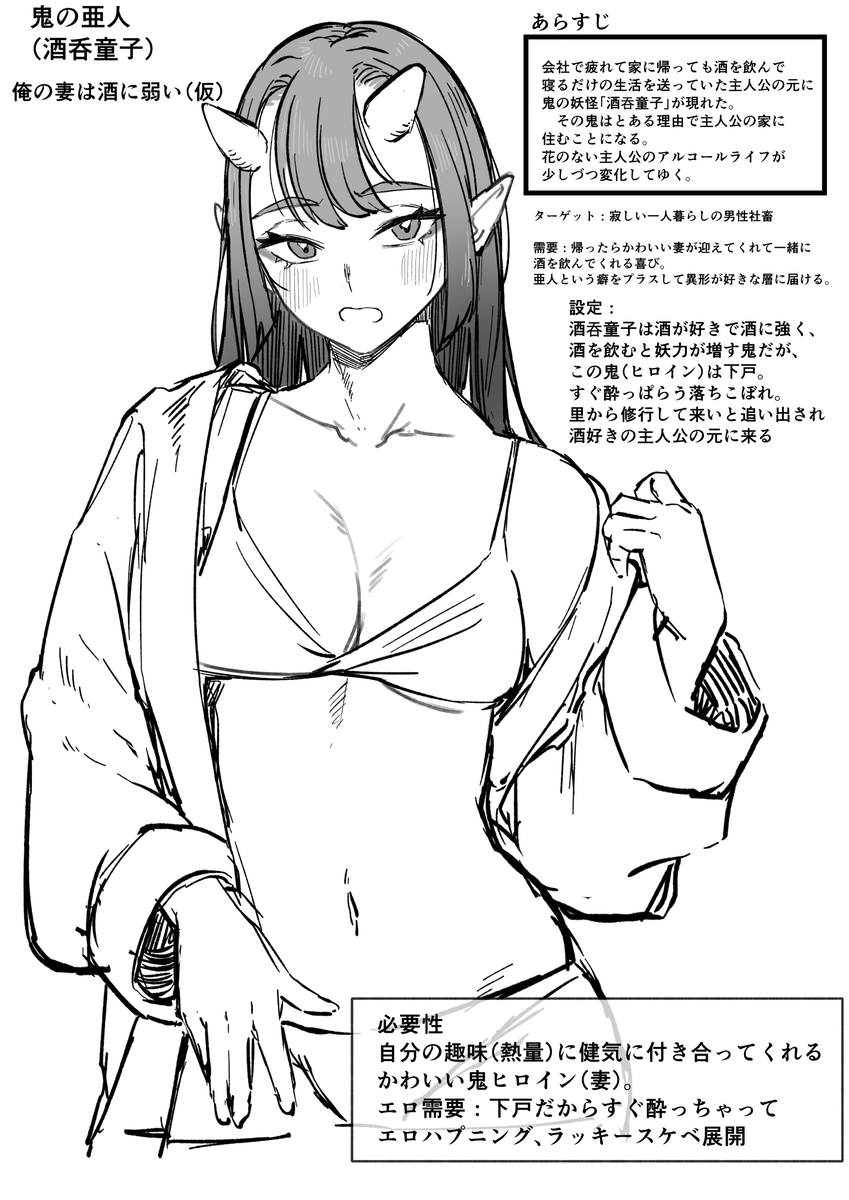 This is a pixiv picture whose title is 酒吞童子.
