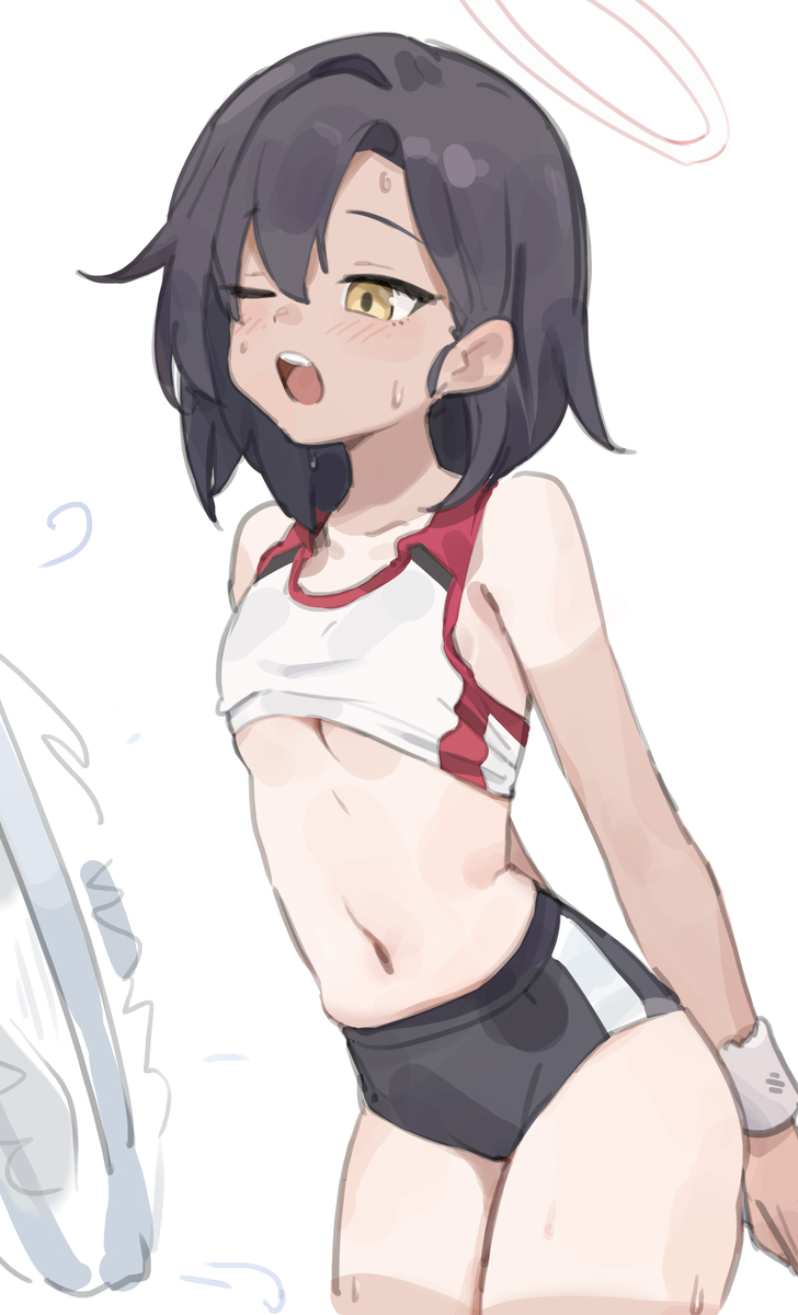 This is a pixiv picture whose title is 暑いモブちゃん.