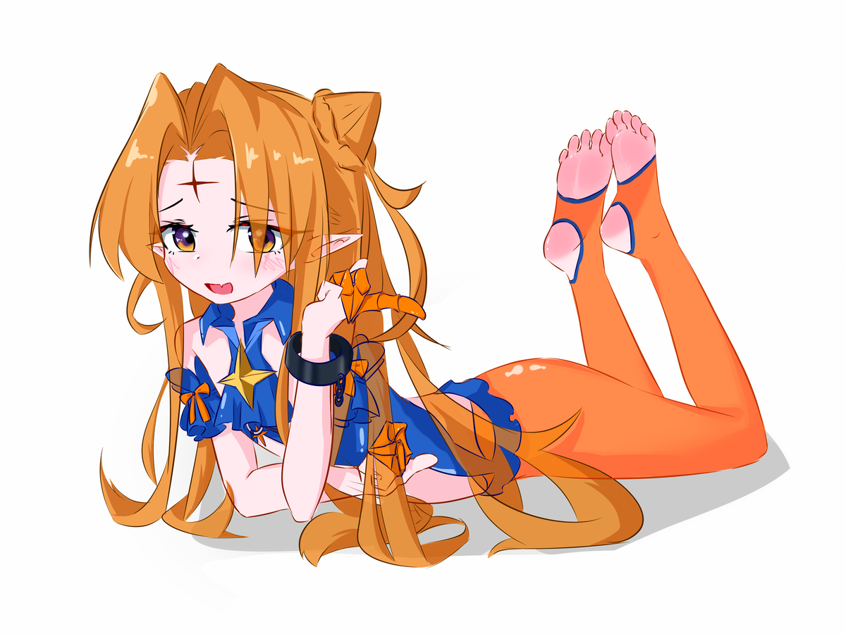 This is a pixiv picture whose title is 一脸困扰给臣子舔小脚の储君大人.