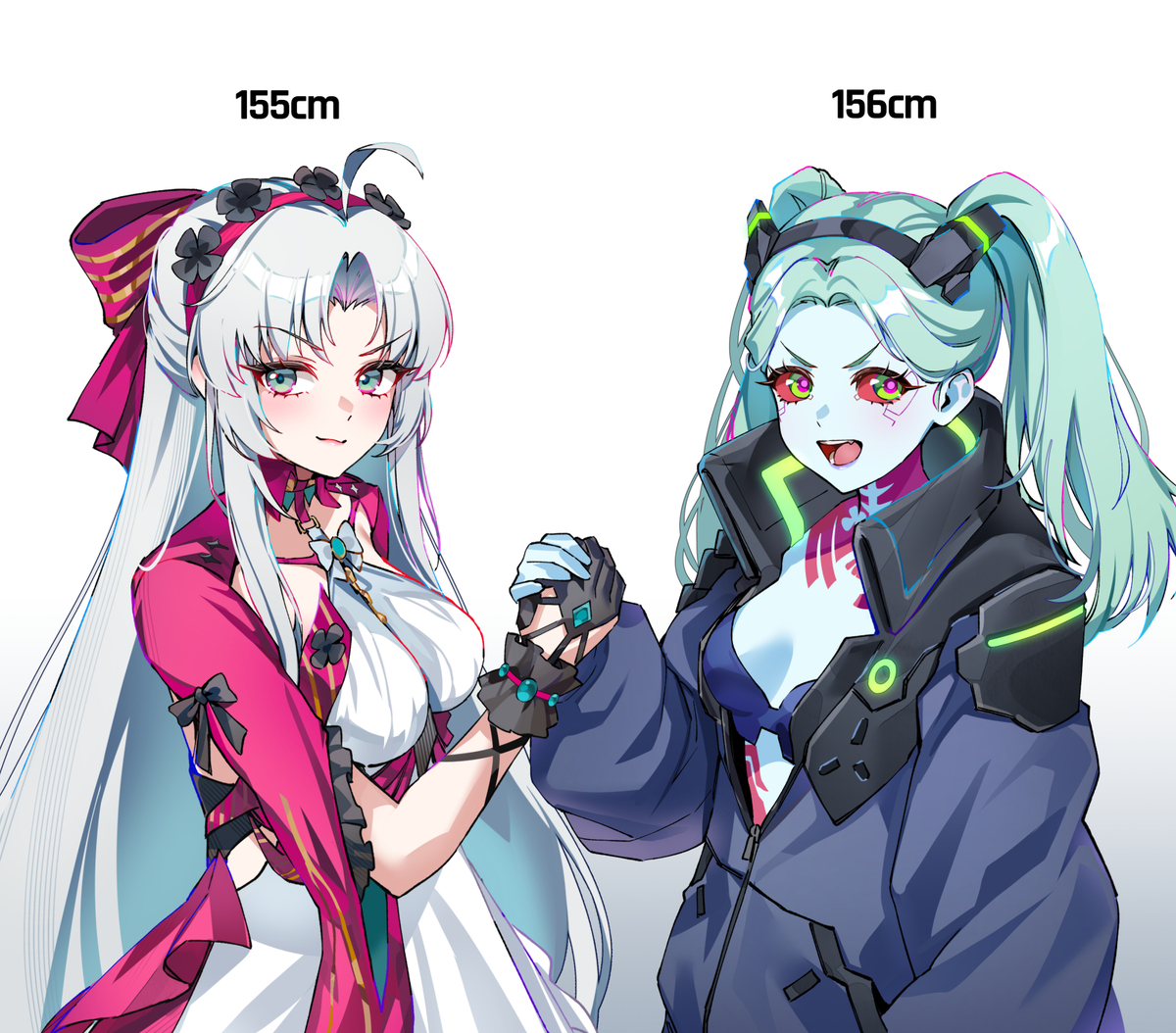 This is a pixiv picture whose title is Rebecca x Carlotta.