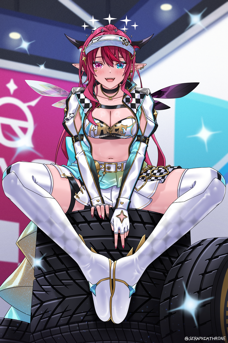 This is a pixiv picture whose title is IRyS Gold Racequeen.