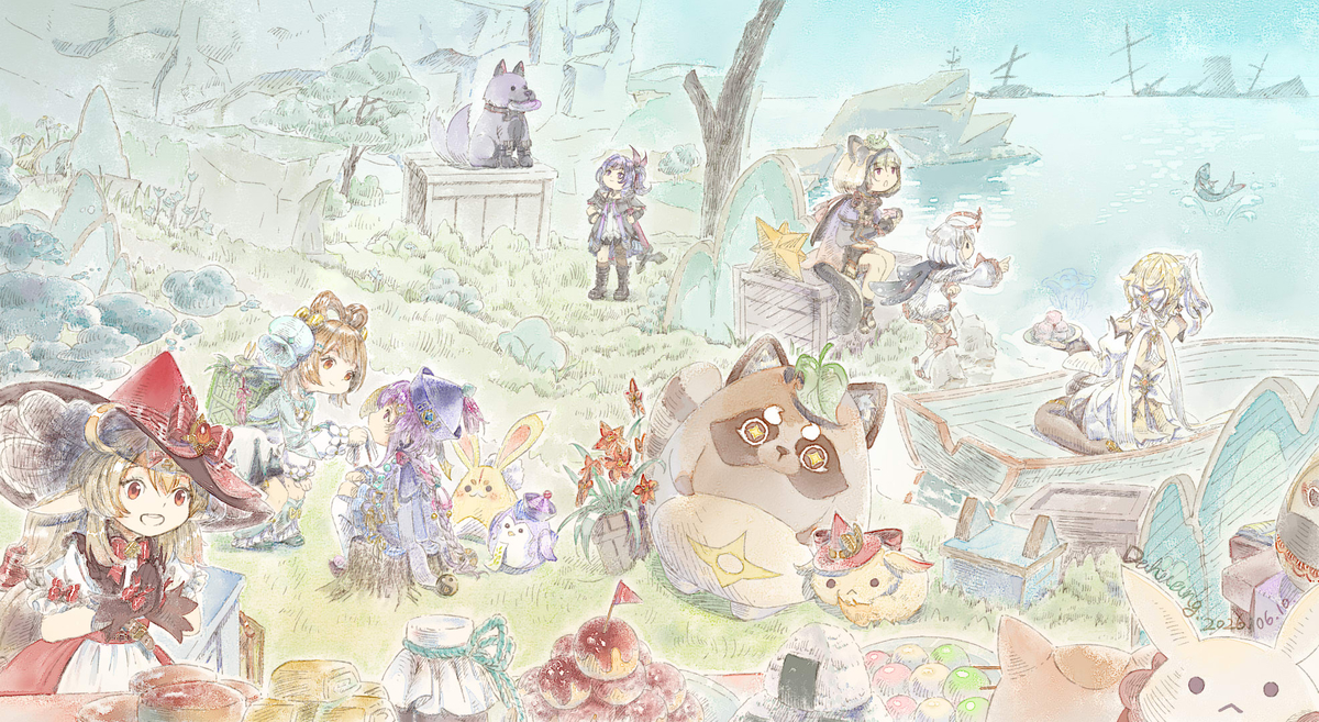 This is a pixiv picture whose title is 小魔女会的悠闲一日.