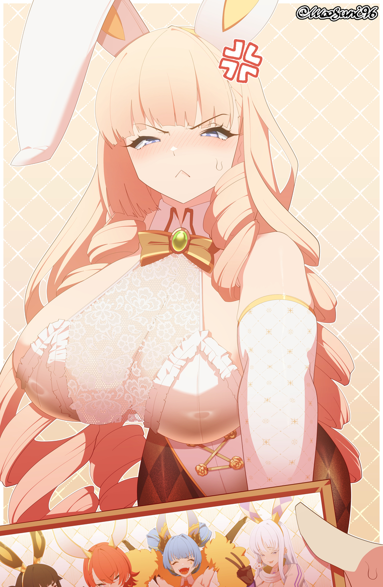 This is a pixiv picture whose title is Bunny Girl (Hidden).