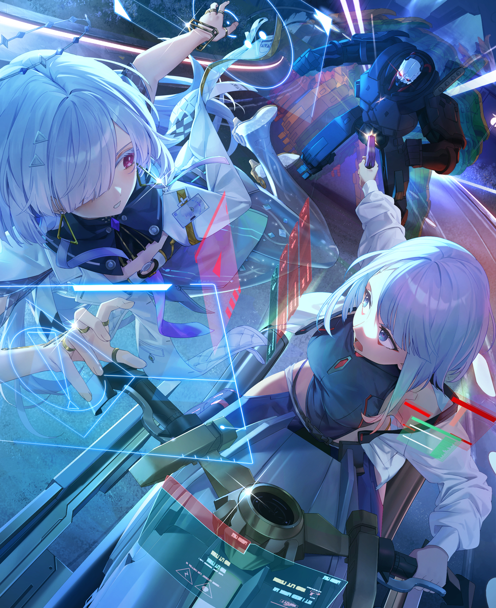 This is a pixiv picture whose title is ルーシーとモーニエ.