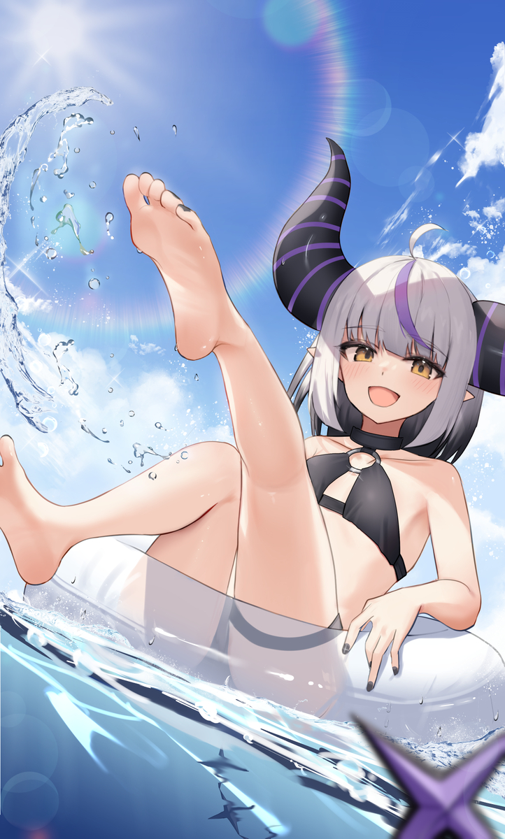 This is a pixiv picture whose title is ラプサマー.