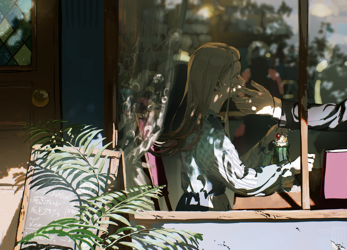 This is a pixiv picture whose title is クリームがついていますよ.