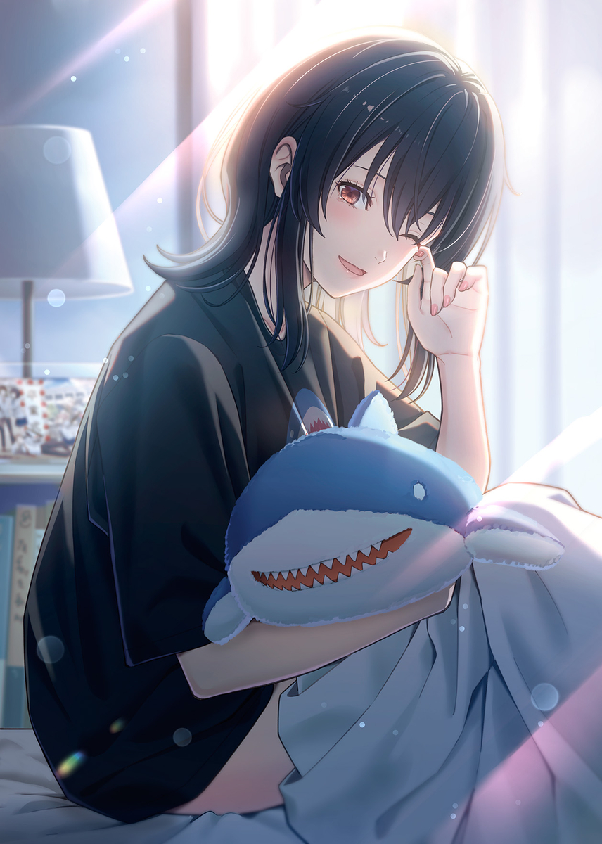 This is a pixiv picture whose title is クラスで２番目に可愛い女の子と友だちになった 10.