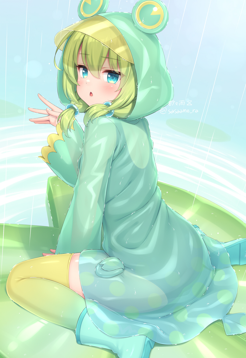 This is a pixiv picture whose title is カエルちゃん.