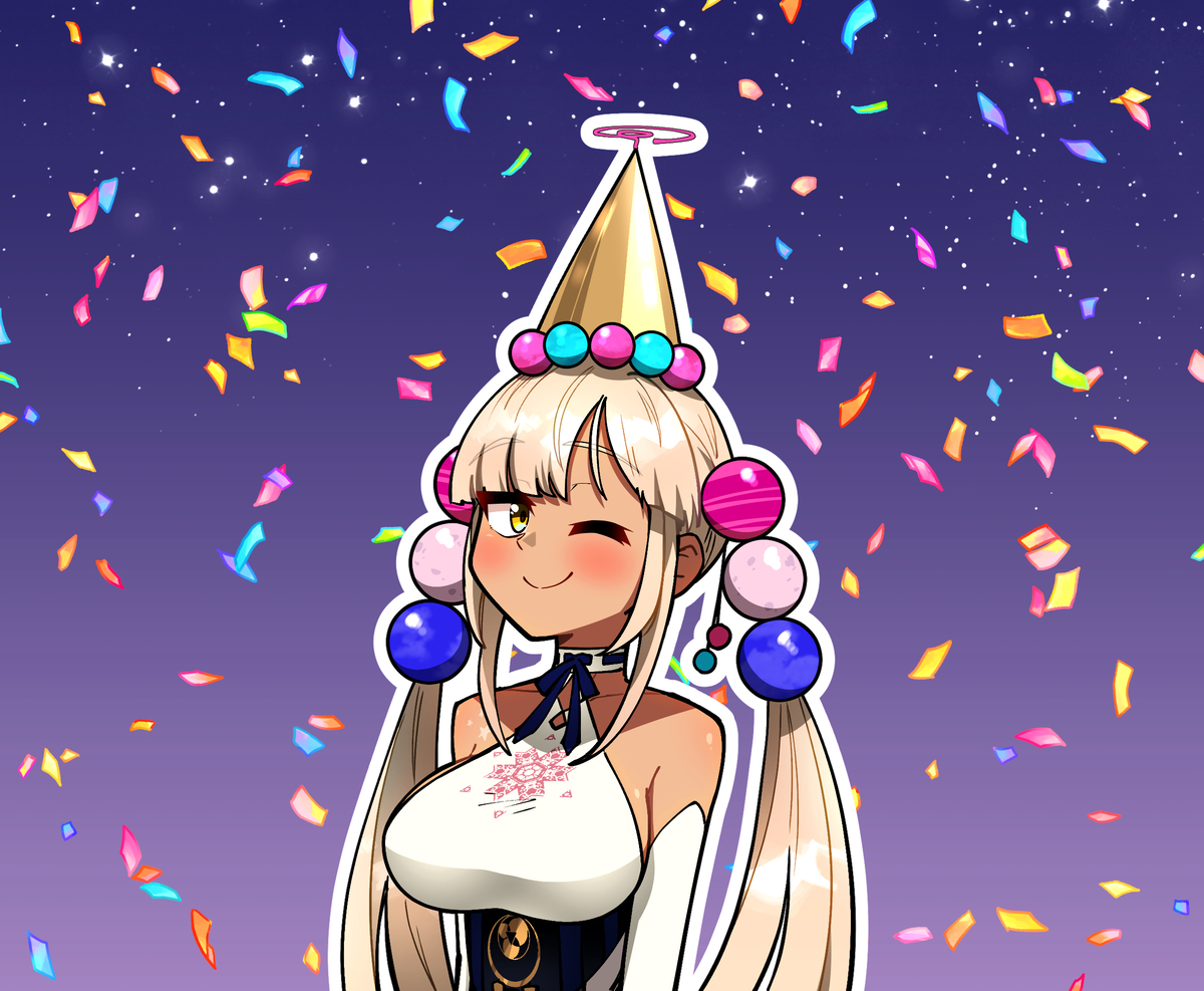 This is a pixiv picture whose title is 사나 생일.