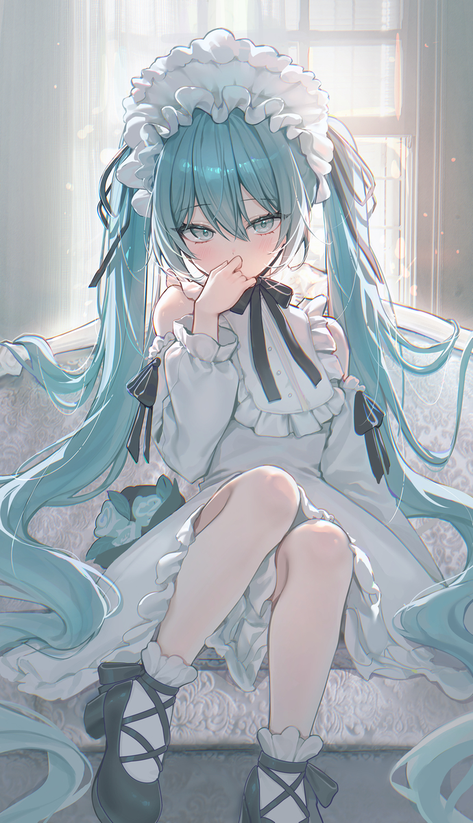 This is a pixiv picture whose title is 初音ミク.