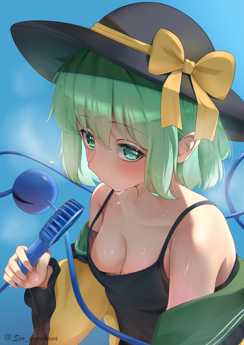 This is a pixiv picture whose title is 暑いね….
