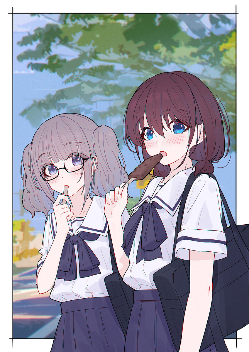 This is a pixiv picture whose title is day298 请吃双菜😋.