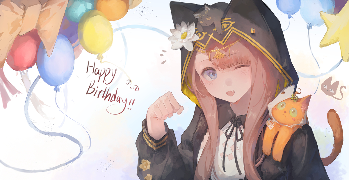 This is a pixiv picture whose title is Happy birthday!!🎉.