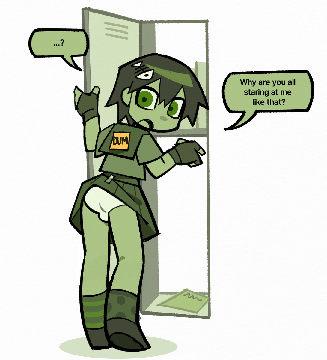 This is a pixiv picture whose title is Low reputation at school.