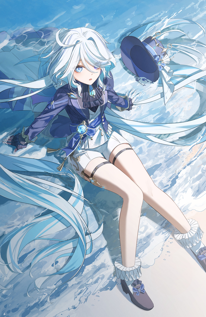 This is a pixiv picture whose title is 芙宁娜.