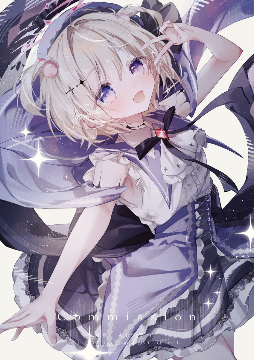 This is a pixiv picture whose title is 💜✦︎.