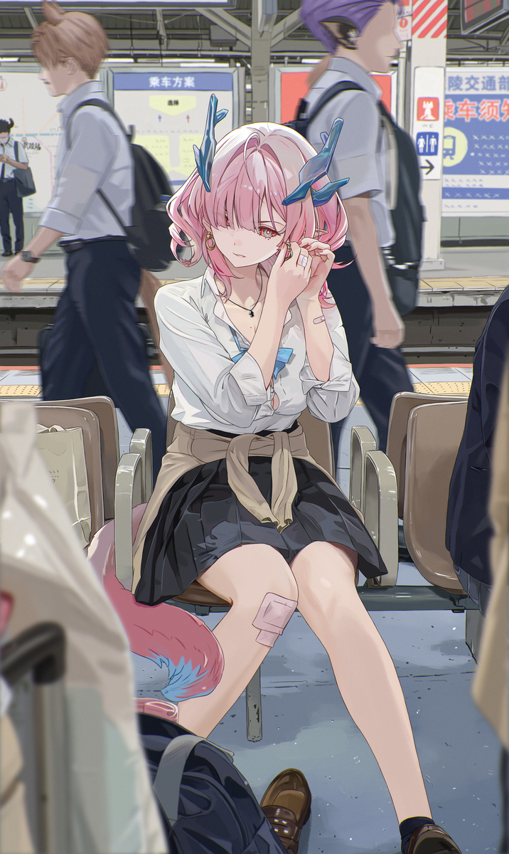 This is a pixiv picture whose title is 不良.
