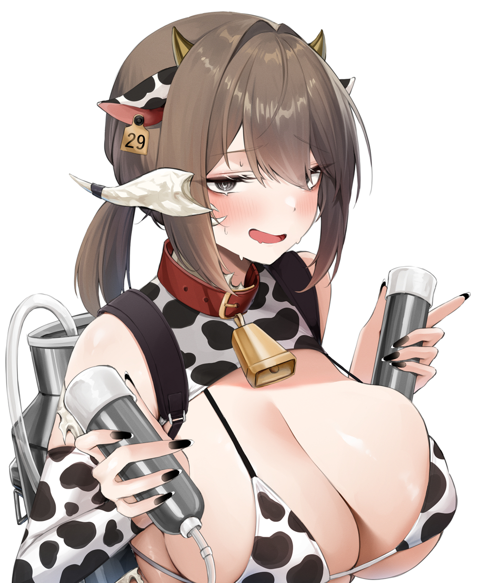 This is a pixiv picture whose title is 牛さんたち〜搾乳の時間ですよ〜….