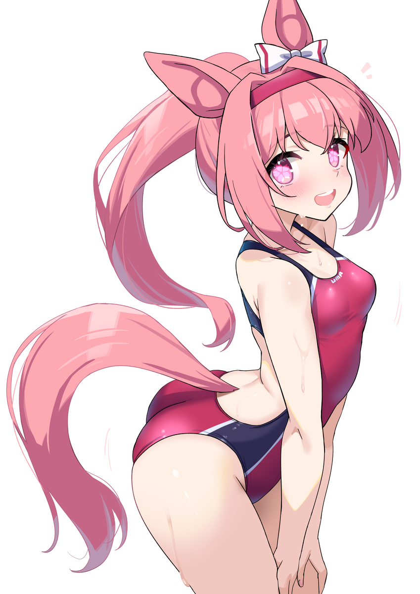 This is a pixiv picture whose title is 競泳ウララ.