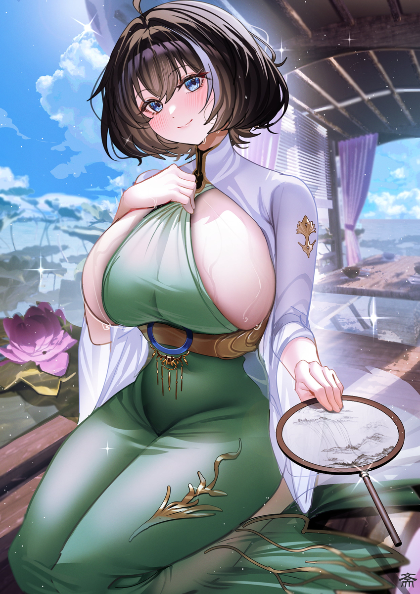 This is a pixiv picture whose title is 華甲.