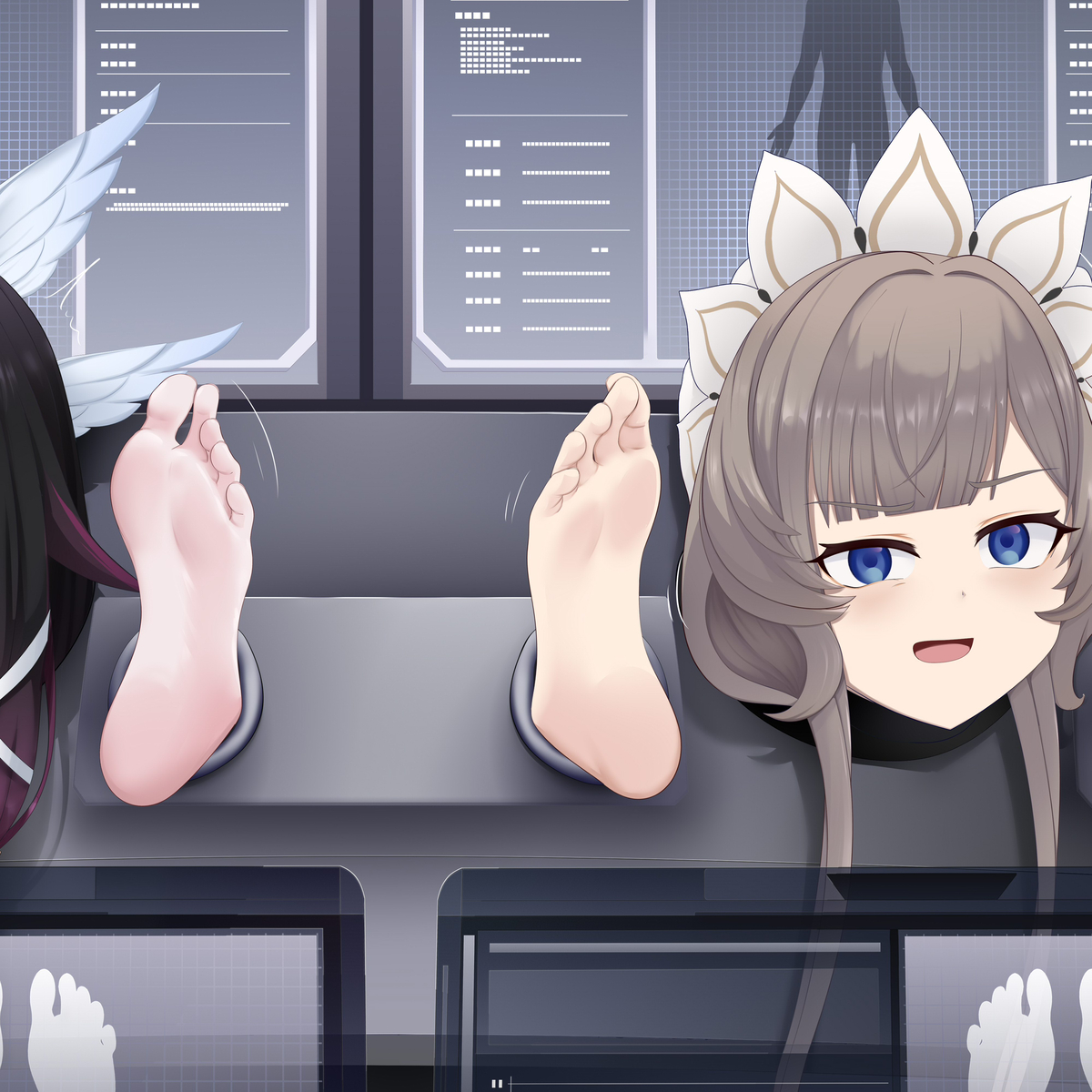 This is a pixiv picture whose title is 木偶x少女.