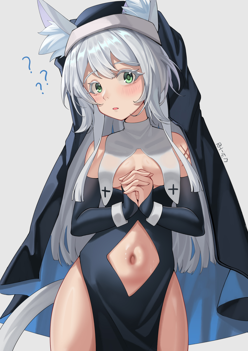 This is a pixiv picture whose title is 修女服迷迭香.