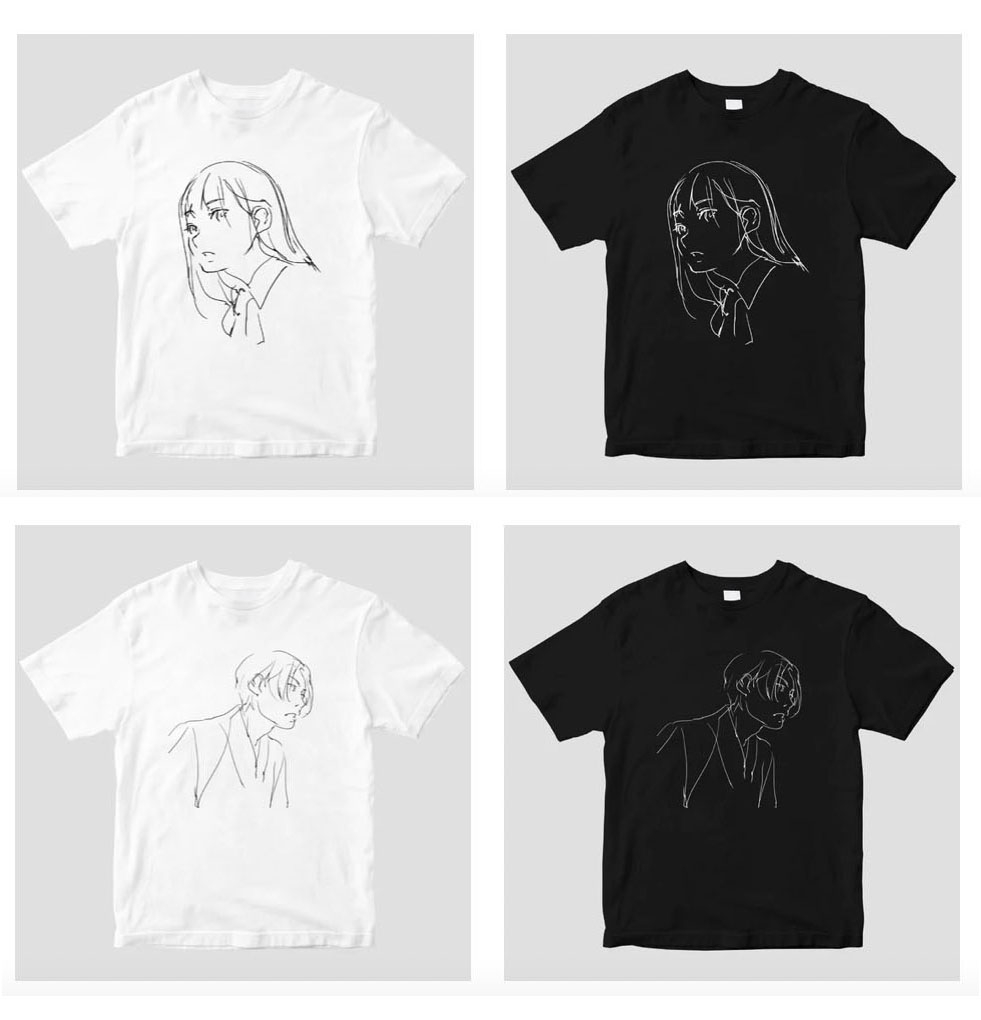 This is a pixiv picture whose title is 「イラストTシャツ」が発売されました。.