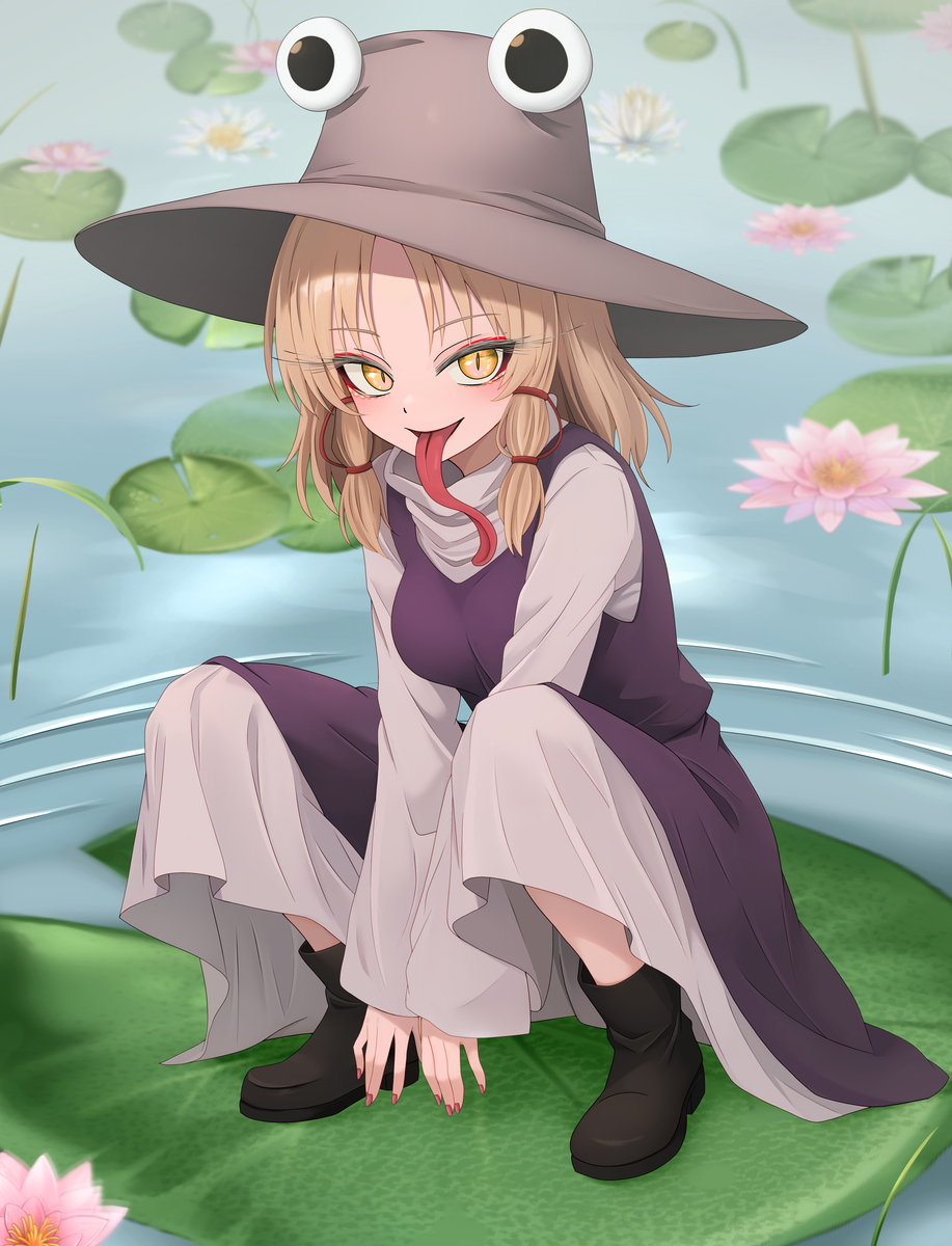 This is a pixiv picture whose title is 諏訪子ぽん.