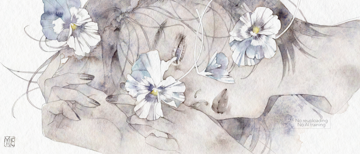 This is a pixiv picture whose title is 朔.