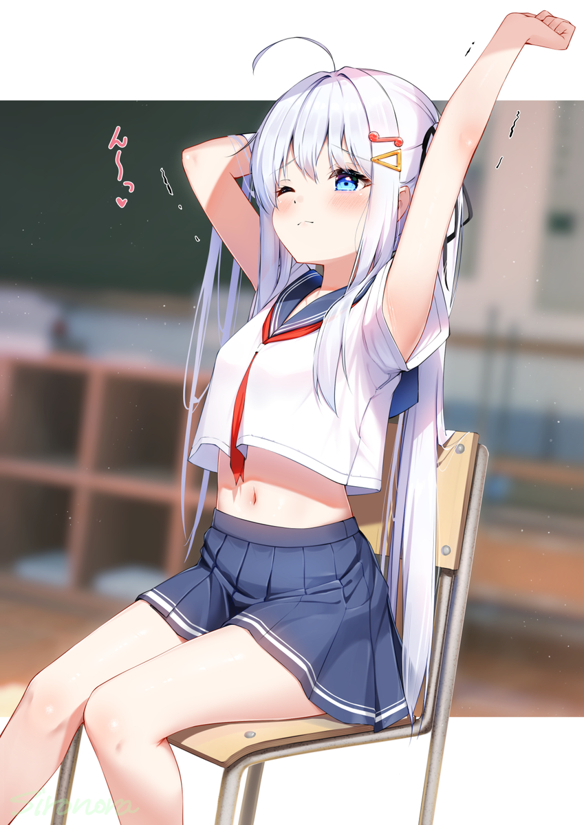 This is a pixiv picture whose title is 乃亜　ストレッチ.