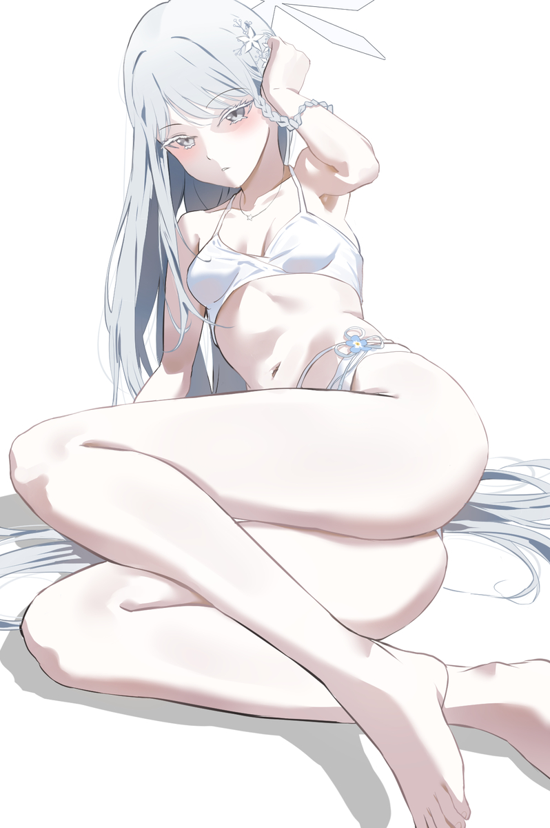 This is a pixiv picture whose title is ナグサ（水着）.