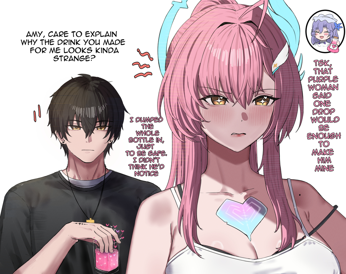This is a pixiv picture whose title is Love potion.