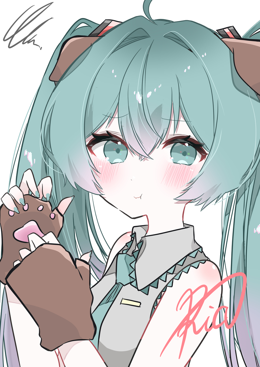 This is a pixiv picture whose title is 初音ミク　イラスト.