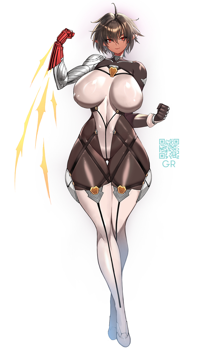 This is a pixiv picture whose title is ダークエルフOC.