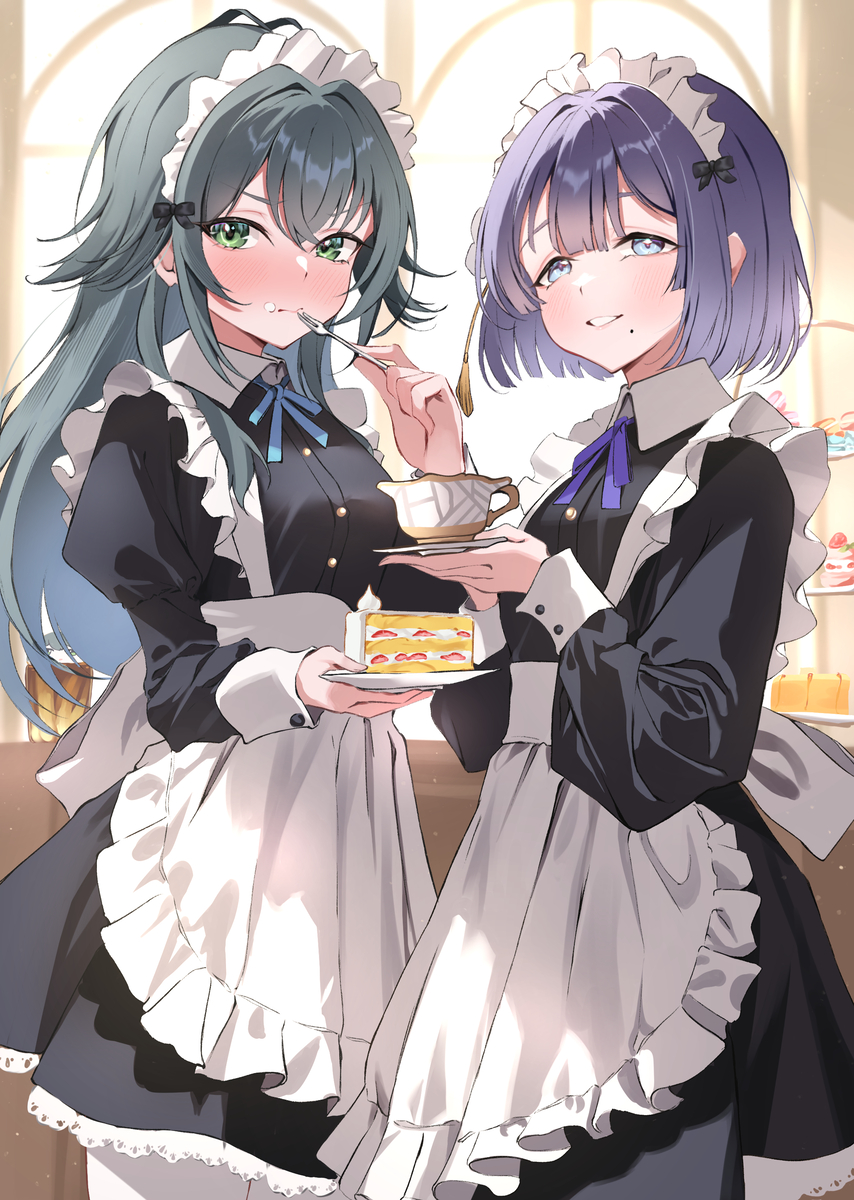 This is a pixiv picture whose title is メイドみすてま.