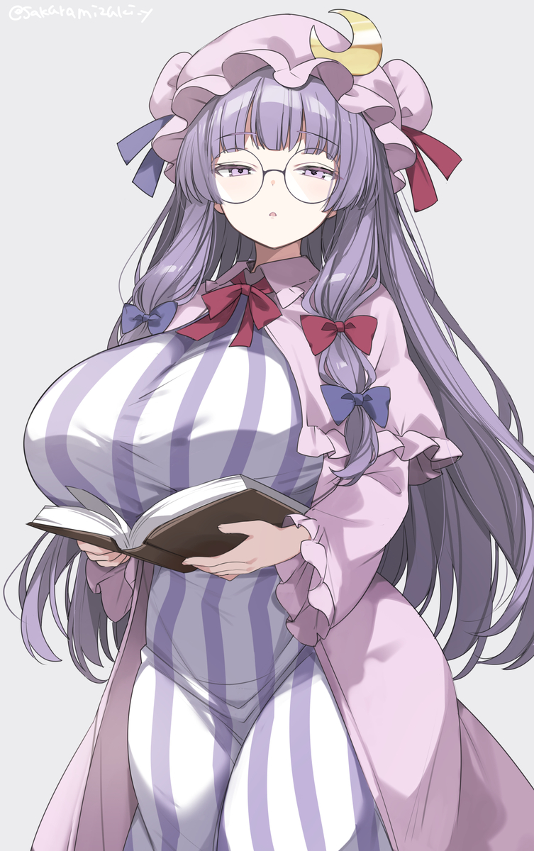 This is a pixiv picture whose title is めがねパチュリー.