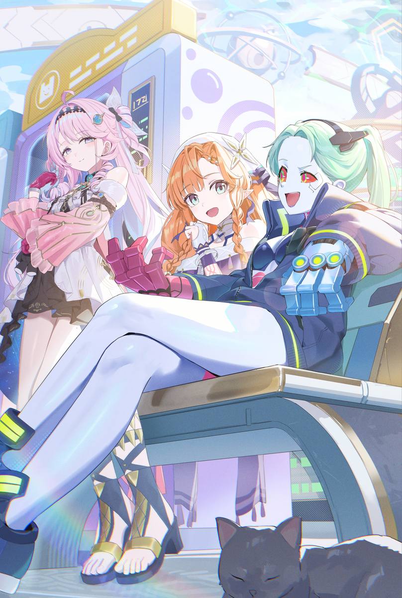 This is a pixiv picture whose title is ラハイロイの休日.