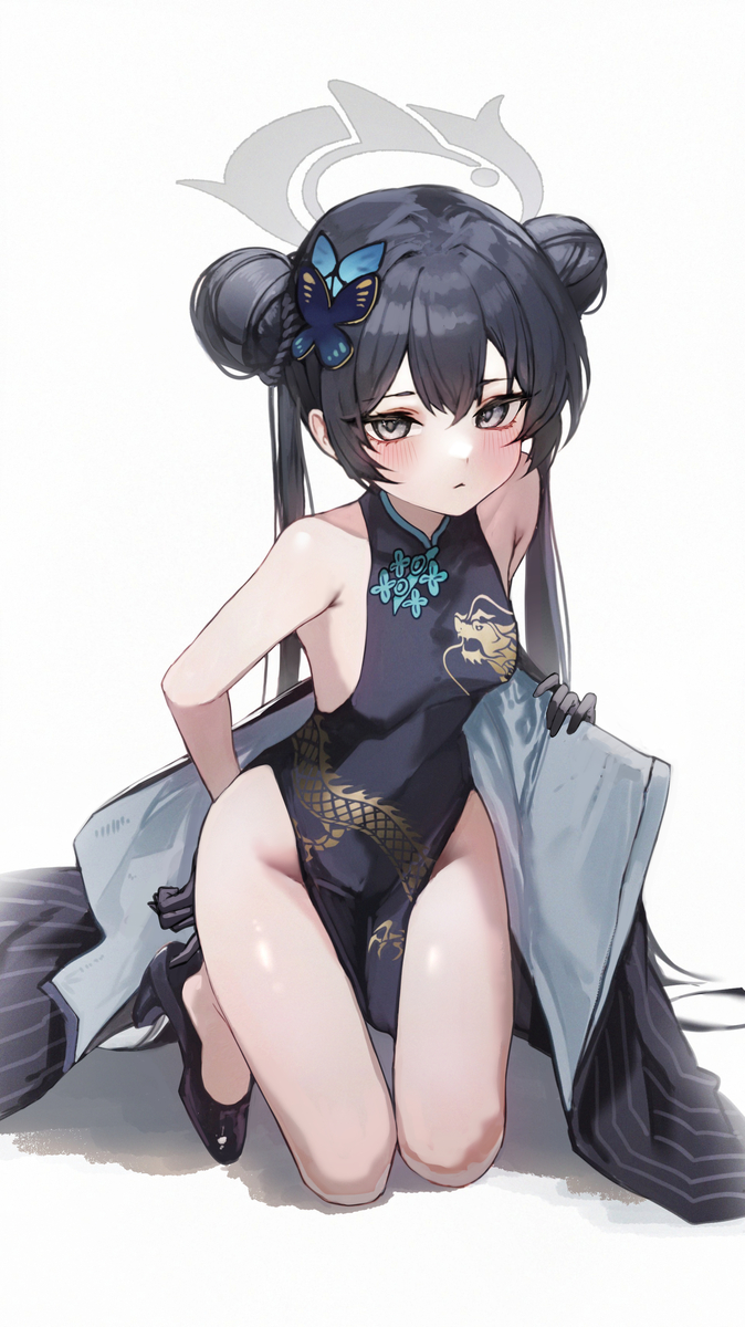 This is a pixiv picture whose title is 竜華キサキ #2 (リメイク).